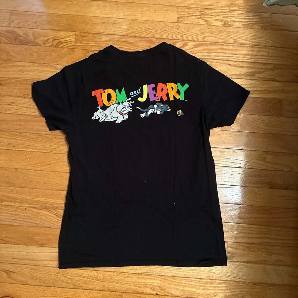 Tom and Jerry Black Kids T-Shirt